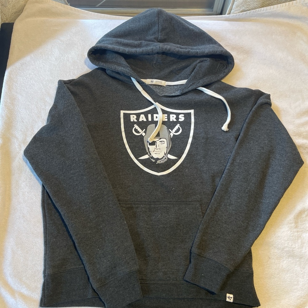 Las Vegas Raiders NFL 47 Brand Charcoal Hoodie
